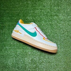 Nike Air Force 1 Shadow Summit White Green Sneakers Retro CI0919-118 Women Sz 7